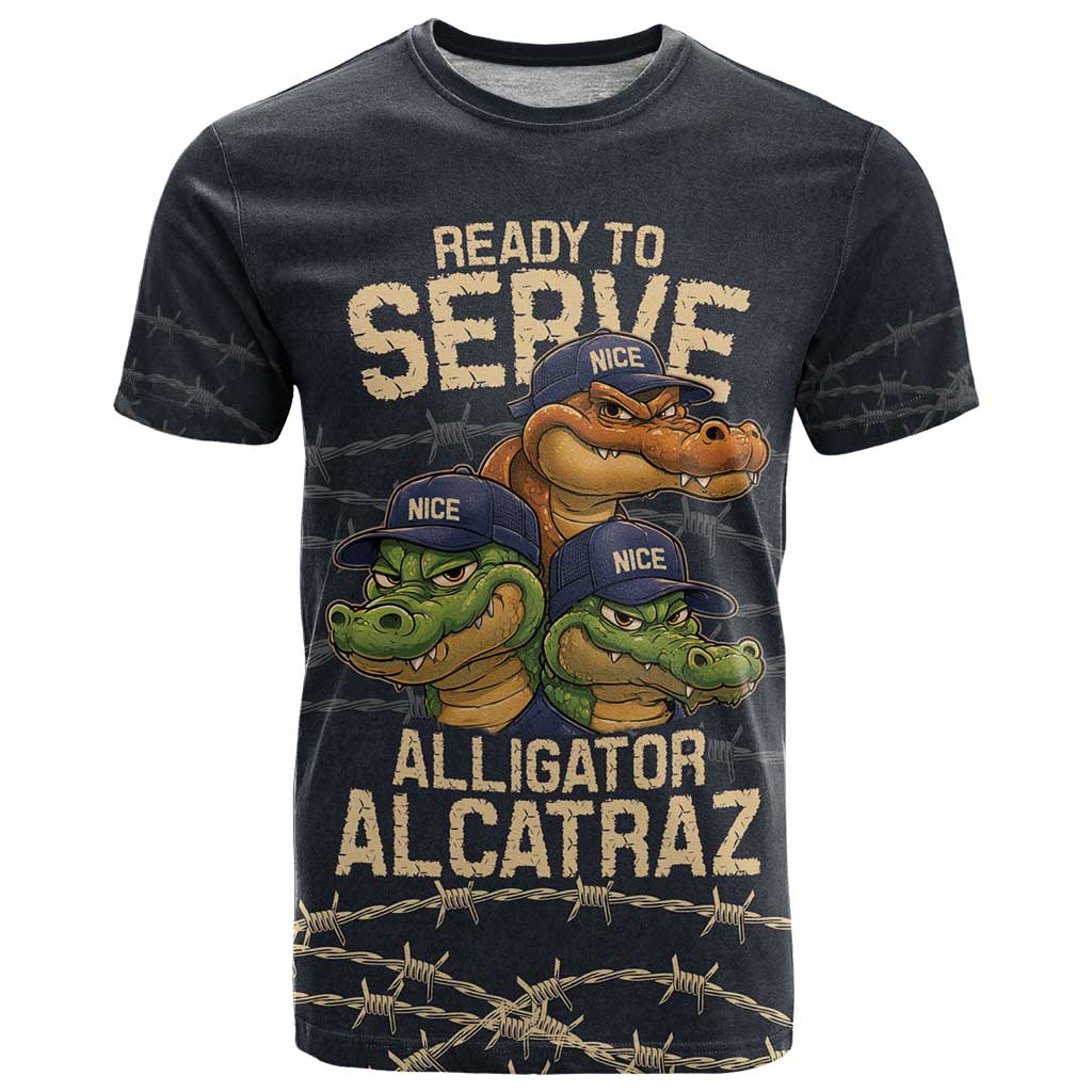 Ready To Serve Alligator Alcatraz T-Shirt Graphic Tee