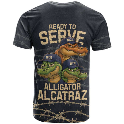 Ready To Serve Alligator Alcatraz T-Shirt Graphic Tee