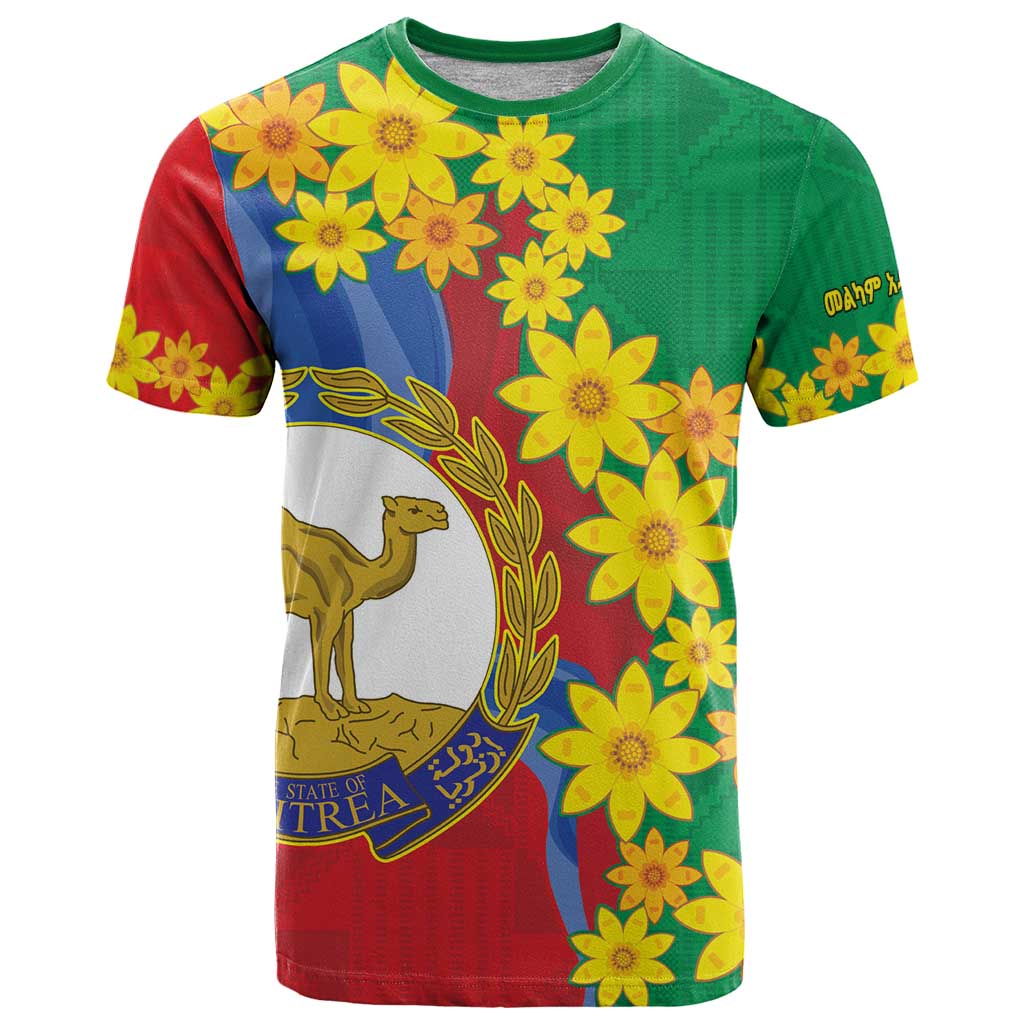 Eritrea New Year Personalized T-Shirt Enkutatash Adey Abeba Flower Art Graphic Tee