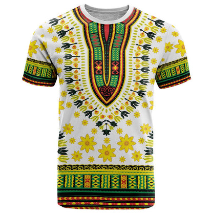 Enkutatash Dashiki and Adey Abeba T-Shirt Graphic Tee