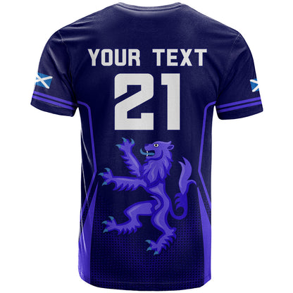 Custom Scotland Rugby T-Shirt Scottish Thistle World Cup Graphic Tee