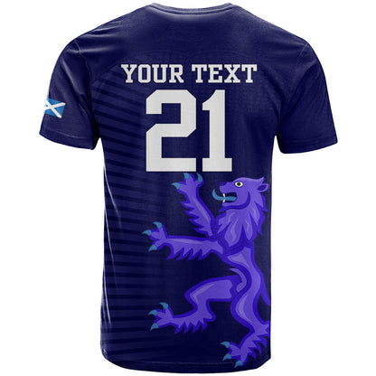 Custom Scotland Rugby T-Shirt Go Scottish World Cup Sporty Style Graphic Tee