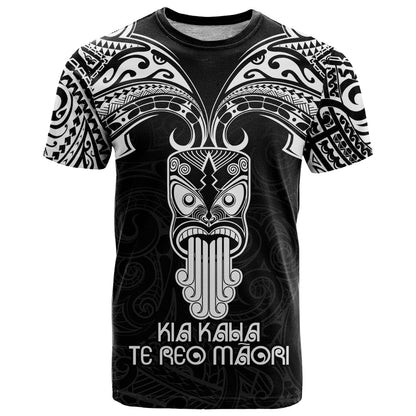 Personalised New Zealand Te Reo Maori T-Shirt Kia Kaha Maori Language Week Black Style Graphic Tee