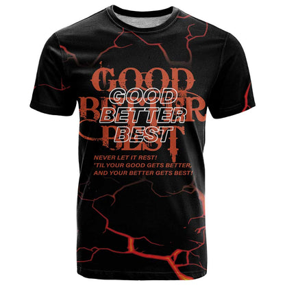 Good Better Best Chicago Inspirational T-Shirt Funny Cool Bear Graphic Tee