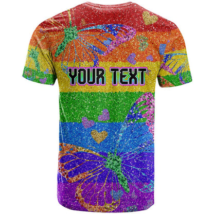Sydney Mardi Gras Personalized T-Shirt Pride Rainbow Glitter Colorful Style Graphic Tee