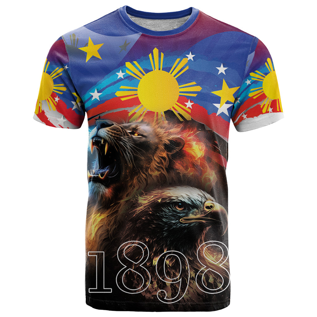 Philippines Lion and Eagle 1898 T-Shirt Pilipinas Maligayang Araw ng Kalayaan Graphic Tee