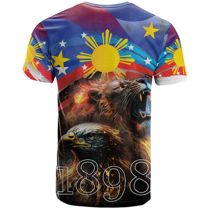 Philippines Lion and Eagle 1898 T-Shirt Pilipinas Maligayang Araw ng Kalayaan Graphic Tee