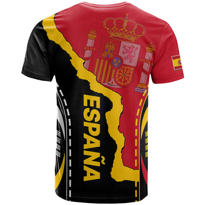 Custom Spain T-Shirt La Rojita Football Go Champions Graphic Tee