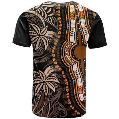 Polynesia Dashiki T-Shirt Polynesia and Africa Traditional Special Together Gold Graphic Tee