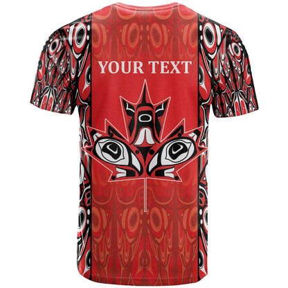 Personalized Canada Indigenous People Day T-Shirt Haida Tribe Flag Tattoo Style Graphic Tee