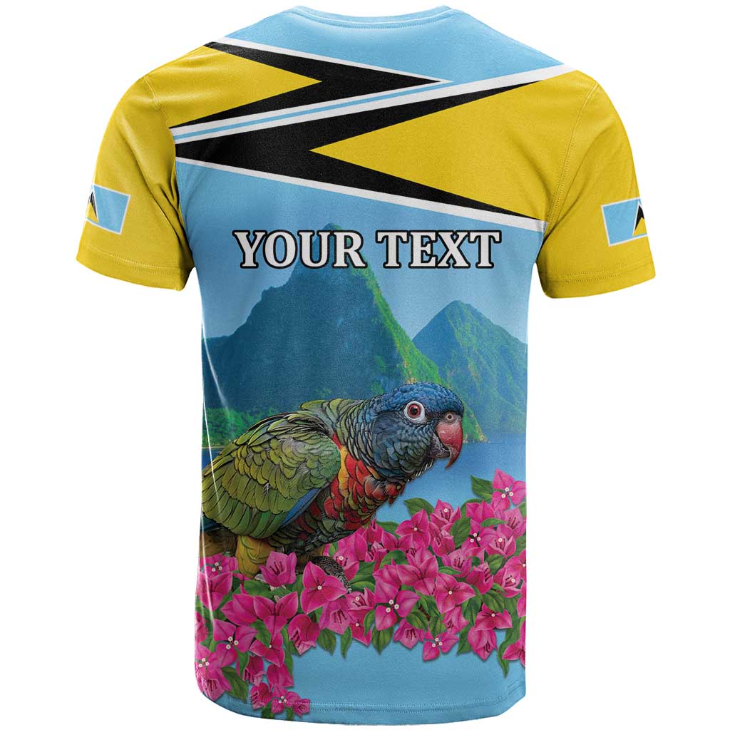 Personalized Pitons Saint Lucian Bougainvillea T-Shirt Graphic Tee