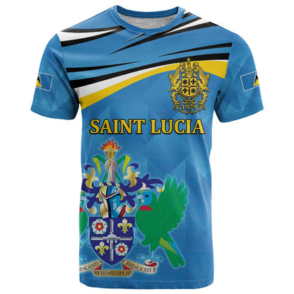 Personalized Saint Lucia Independence Day T-Shirt Since 1979 Graphic Tee
