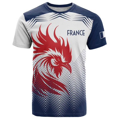 Custom France Rugby T-Shirt Summer Paris 2024 Graphic Tee