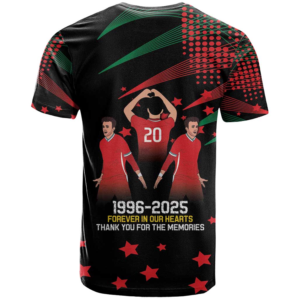 Portuguese Footballer Memorial T-Shirt 1996-2025 Forever In Our Hearts Graphic Tee