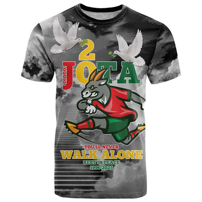 Portuguese Footballer Memorial T-Shirt You'll Never Walk Alone Rest In Peace 1996-2025 Graphic Tee