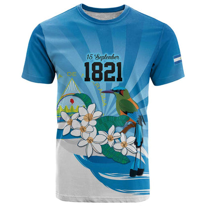 Nicaragua Independence Day Personalized T-Shirt Since 1821 Proud Guardabarranco Sacuanjoche Graphic Tee