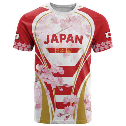 Custom Japan Rugby T-Shirt World Cup Go Brave Blossoms Sporty Style Graphic Tee