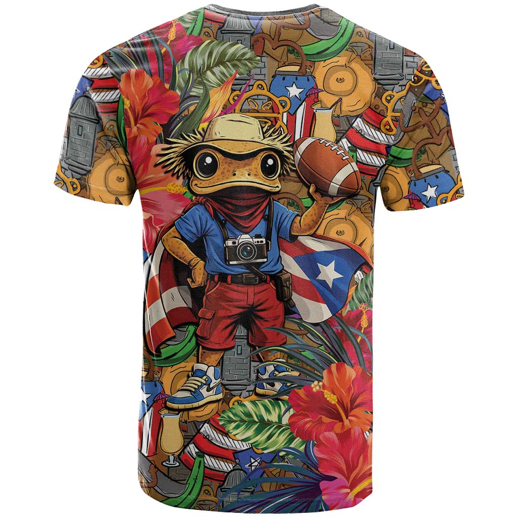 Funny Benito Bowl T-Shirt Puerto Rican Coquí Football Graphic Tee