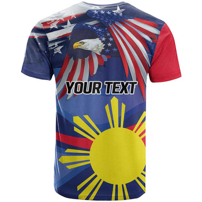 Personalized American Grown With Filipino Roots T-Shirt Graphic Tee