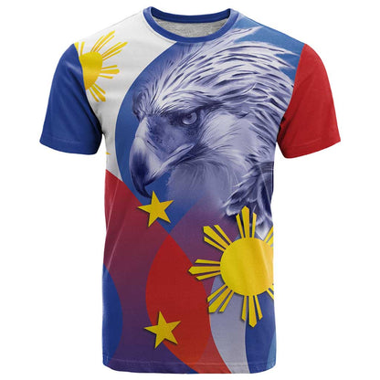 Personalized Philippines Eagle Week T-Shirt Filipino Eagle with Flag Motif Graphic Tee