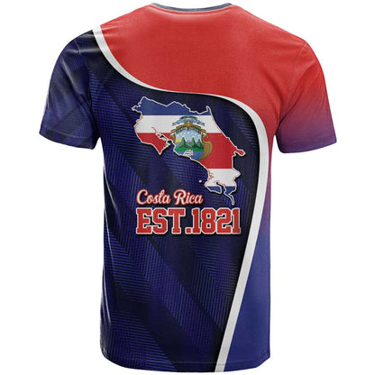 Costa Rica Independence Day T-Shirt Since 1821 September 15 Graphic Tee