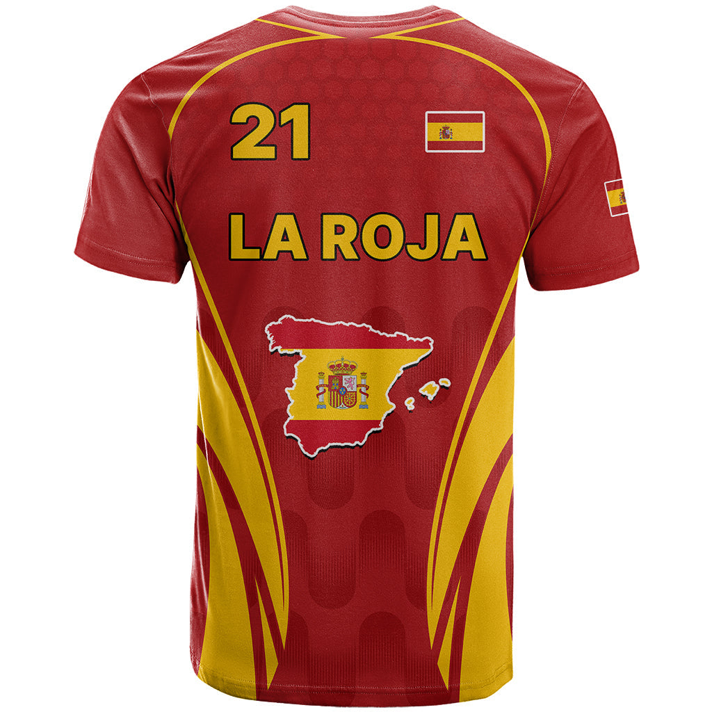 Custom Spain Soccer T-Shirt Go World Cup Sporty Style Graphic Tee