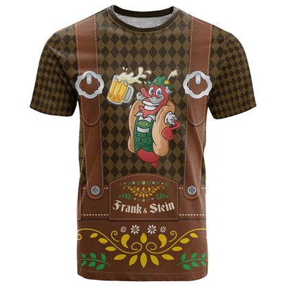 Frank & Stein Oktoberfest T-Shirt Beer Festival German Bavarian Graphic Tee