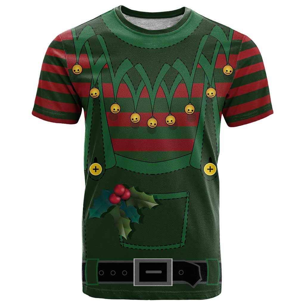Christmas Elf Costume T-Shirt Santas Little Helper Outfit Graphic Tee