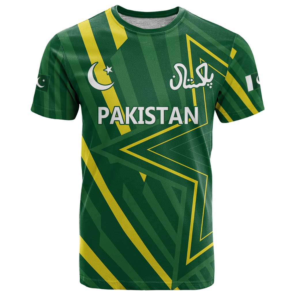Pakistan Cricket Custom T-Shirt Shaheen Falcon Go Champions Graphic Tee