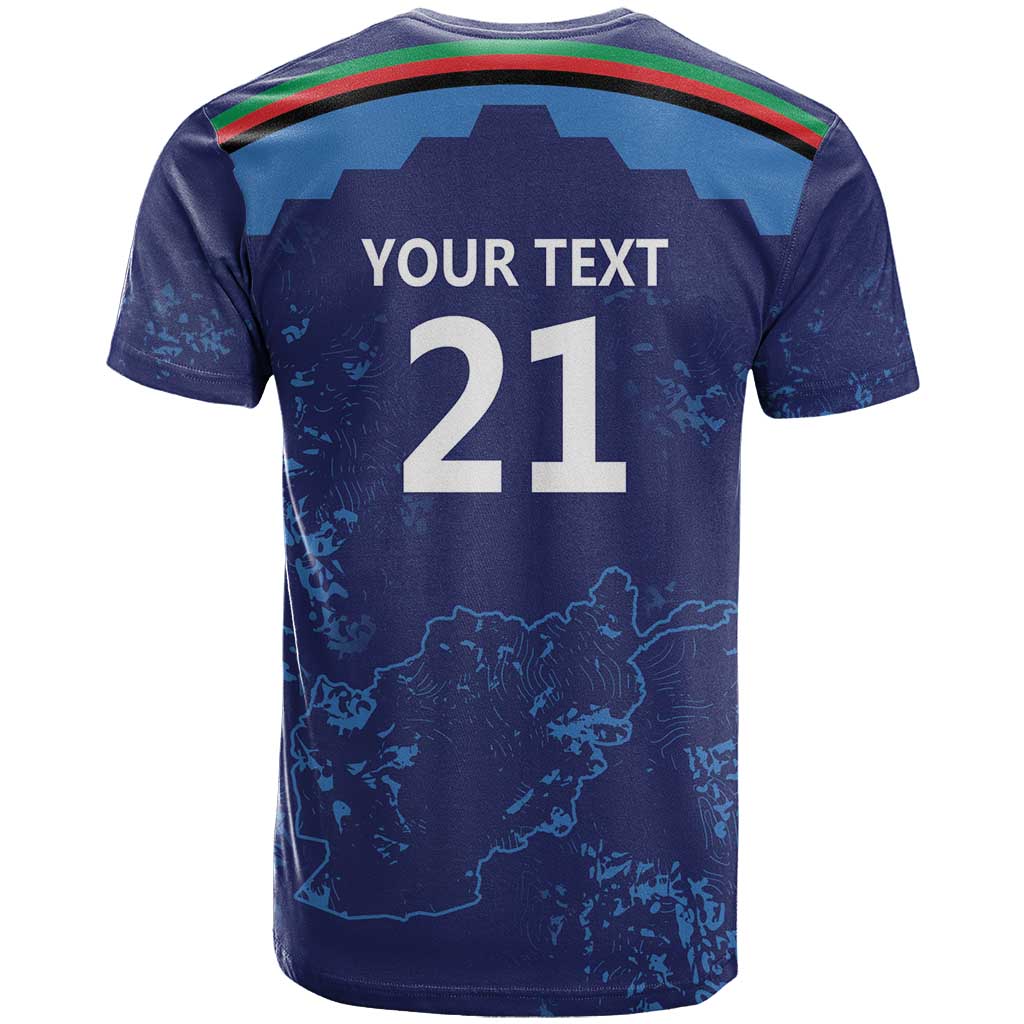 Afghan Atalans Cricket Custom T-Shirt Afghanistan Map with Sporty Style Graphic Tee