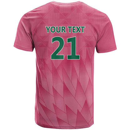 South Africa Cricket Custom T-Shirt Proteas Pink Graphic Tee