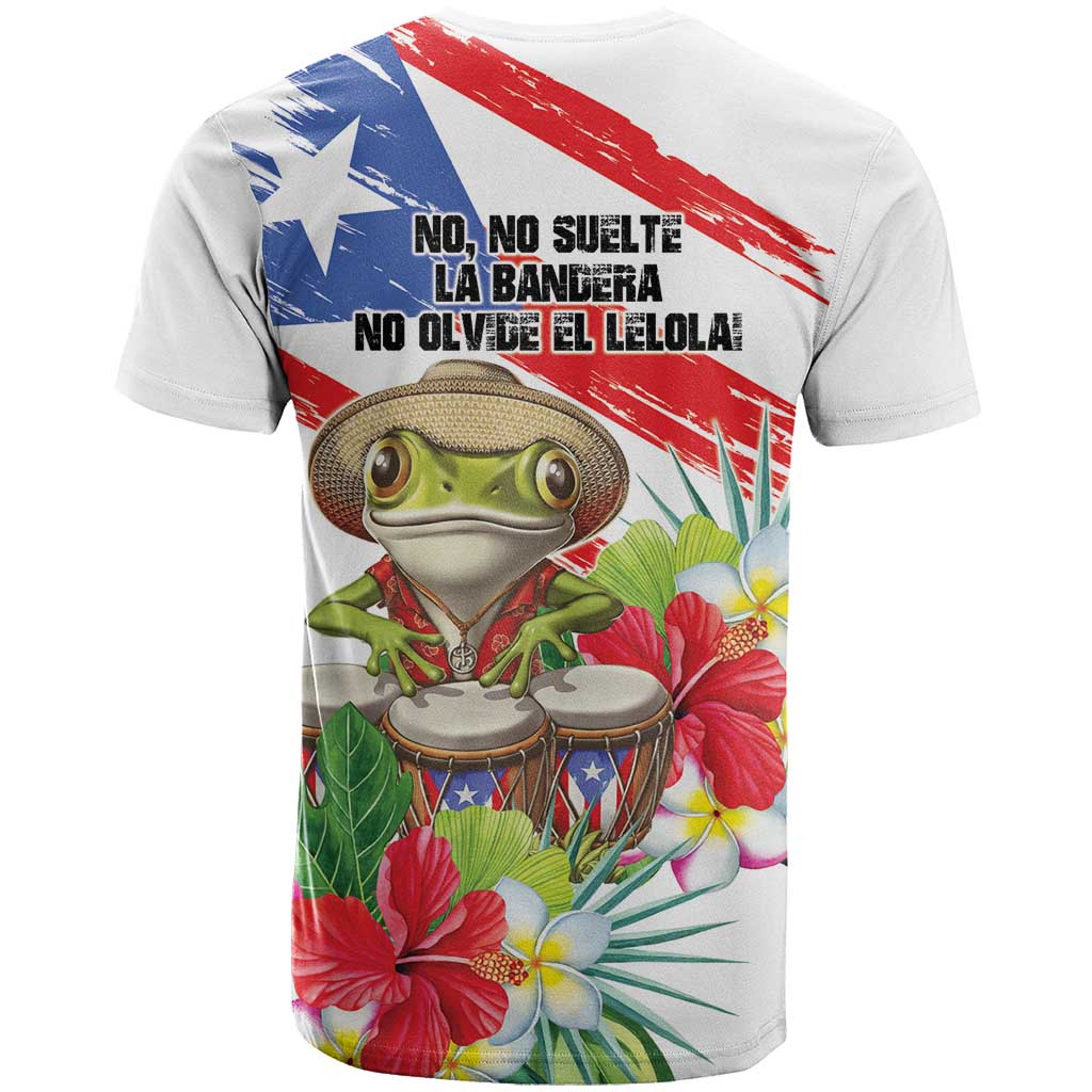 Coqui Frog Puerto Rico T-Shirt No No Suelte La Bandera Graphic Tee