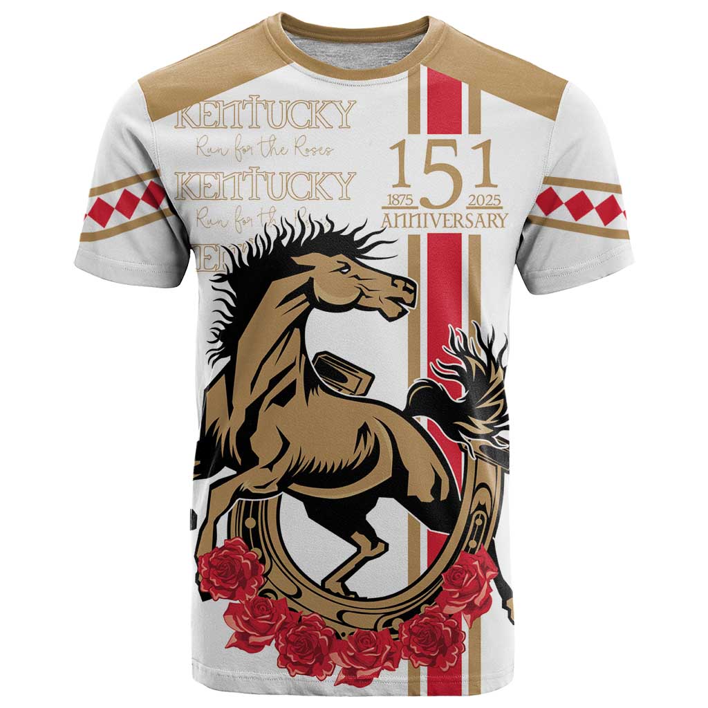 Personalized Kentucky Horse Race 151st Anniversary T-Shirt Race For The Roses Since 1875 Graphic Tee