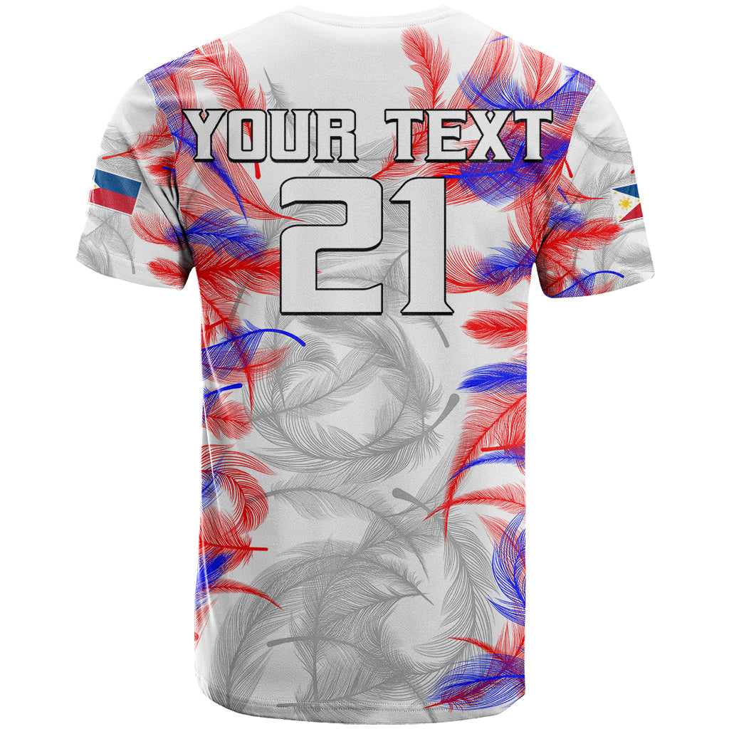 Custom Text And Number Philippines Anzkals Football T-Shirt Pilipinas Be Unique Graphic Tee