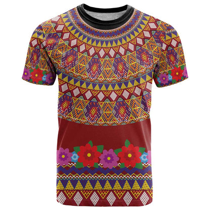 Greenland Costume T-Shirt Tradional Kalaallisuut Pattern Graphic Tee