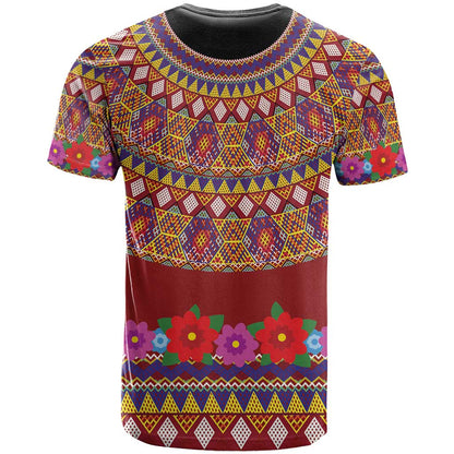 Greenland Costume T-Shirt Tradional Kalaallisuut Pattern Graphic Tee