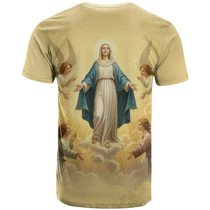 Blessed Virgin Mary T-Shirt Falling Asleep of the Mother of God Graphic Tee