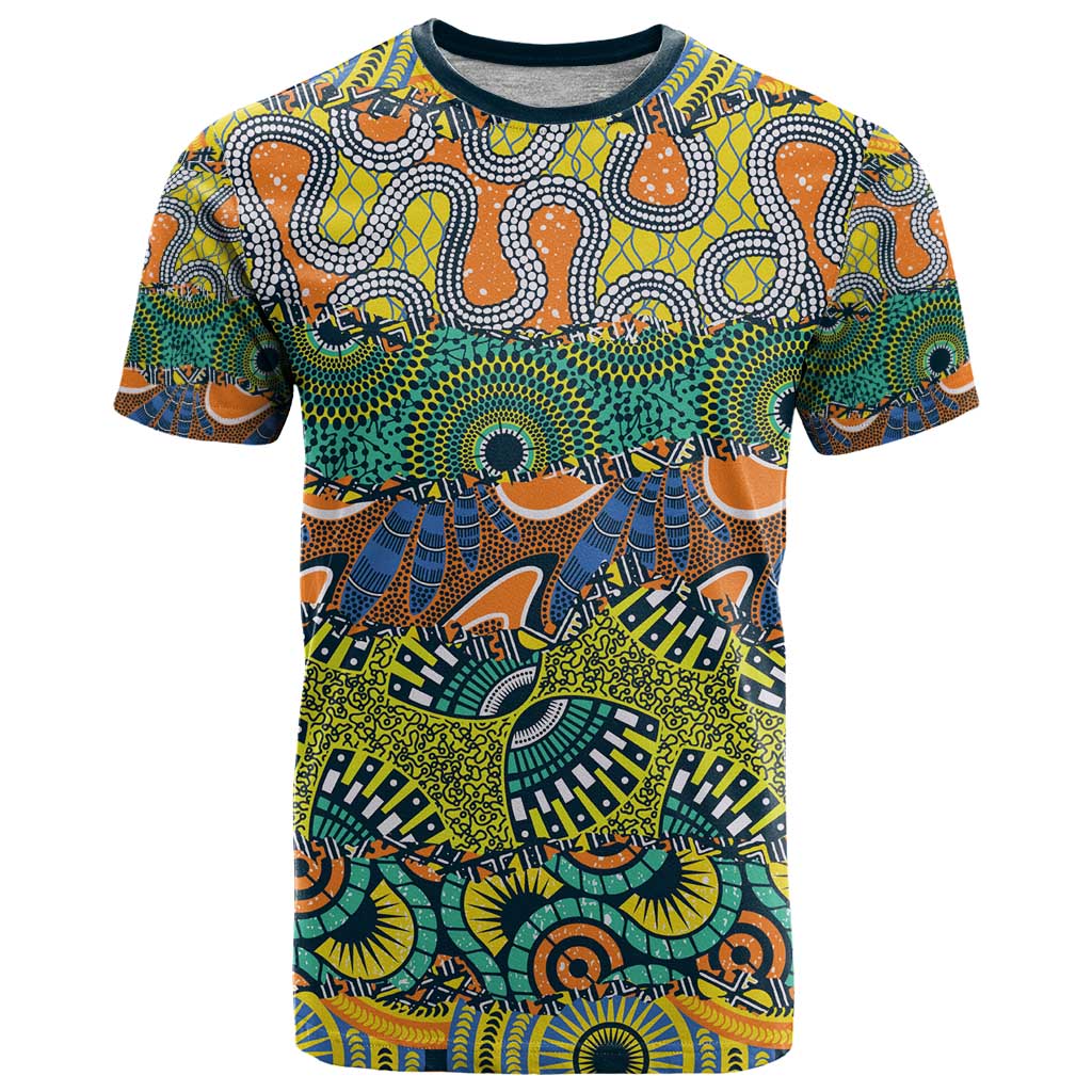 Africa Tribal Mixed Pattern T-Shirt Graphic Tee