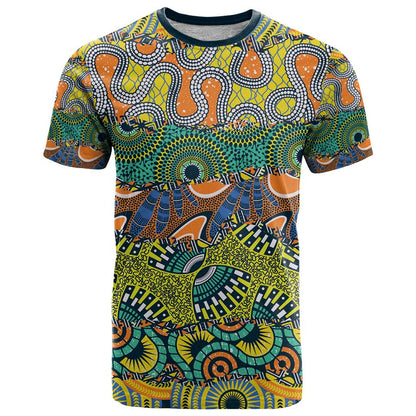 Africa Tribal Mixed Pattern T-Shirt Graphic Tee