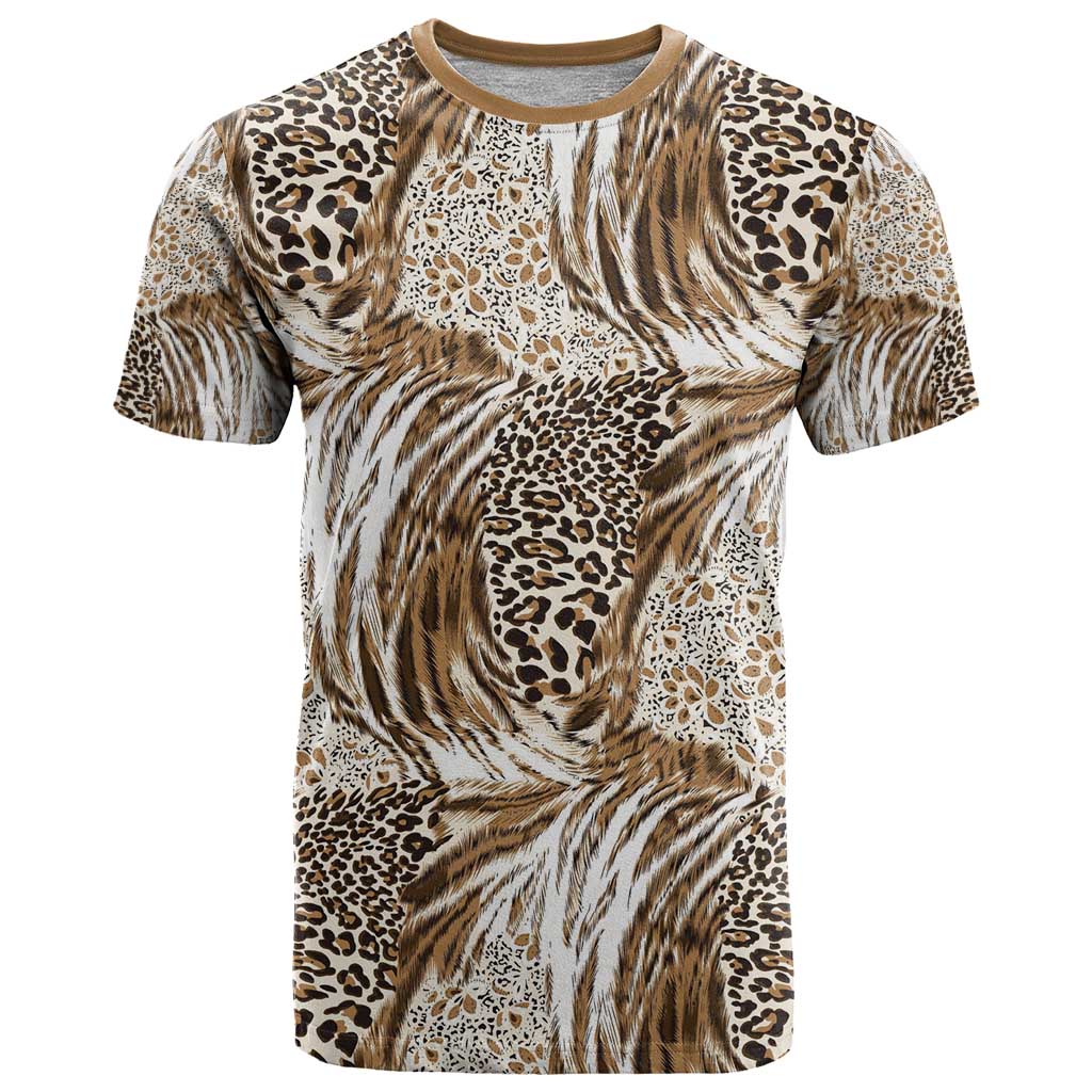 Wild Animal Skins T-Shirt Leopard Pattern Graphic Tee