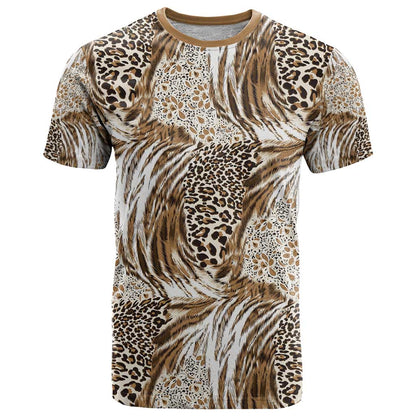 Wild Animal Skins T-Shirt Leopard Pattern Graphic Tee