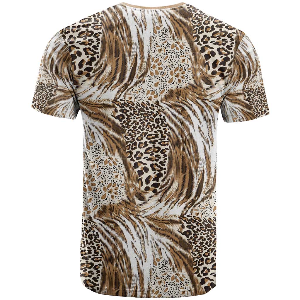 Wild Animal Skins T-Shirt Leopard Pattern Graphic Tee