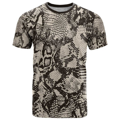 Wild Animal Skins T-Shirt Snake and Crocodile Mix Skin Graphic Tee