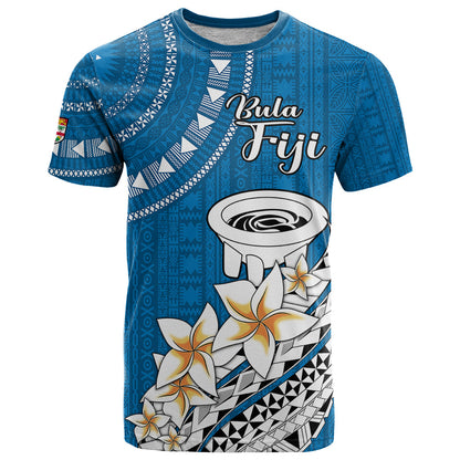 Bula Fiji T-Shirt Kava Bowl Tapa Tribal Graphic Tee