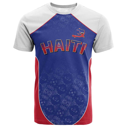 World Football 2026 Afro-Haiti Custom T-Shirt Together For Ayiti Blue Style Graphic Tee