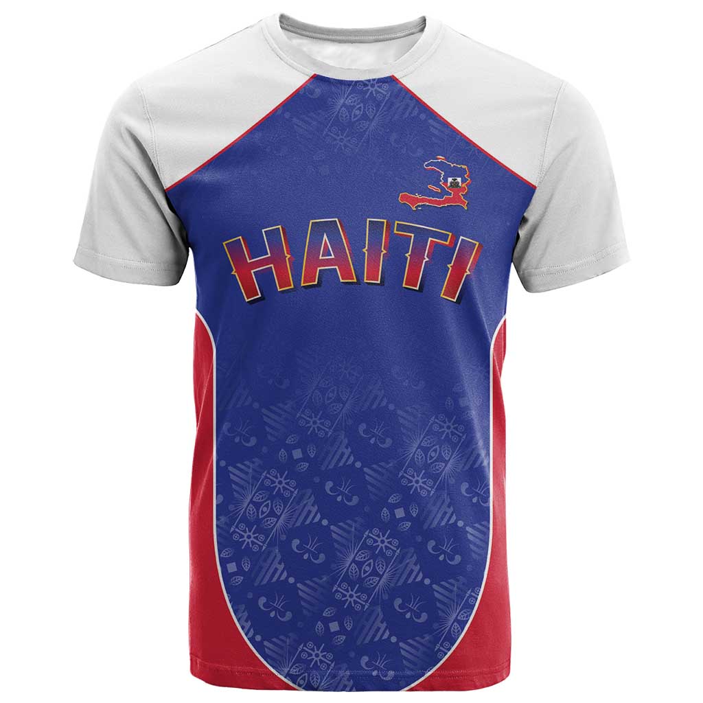 World Football 2026 Afro-Haiti Custom T-Shirt Together For Ayiti Blue Style Graphic Tee