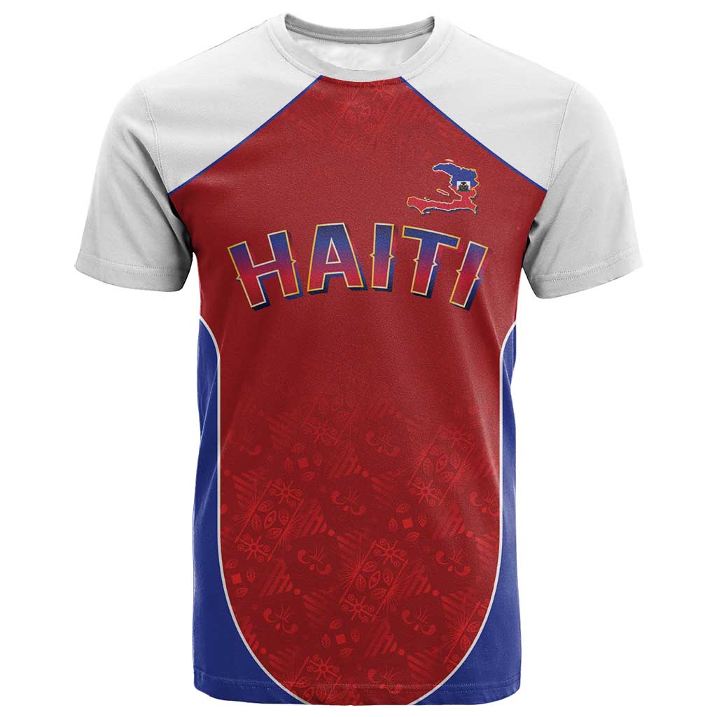 World Football 2026 Afro-Haiti Custom T-Shirt Together For Ayiti Red Style Graphic Tee