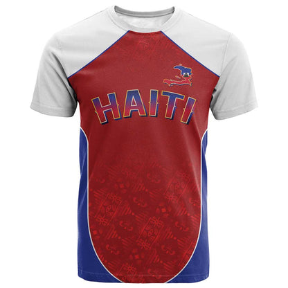 World Football 2026 Afro-Haiti Custom T-Shirt Together For Ayiti Red Style Graphic Tee
