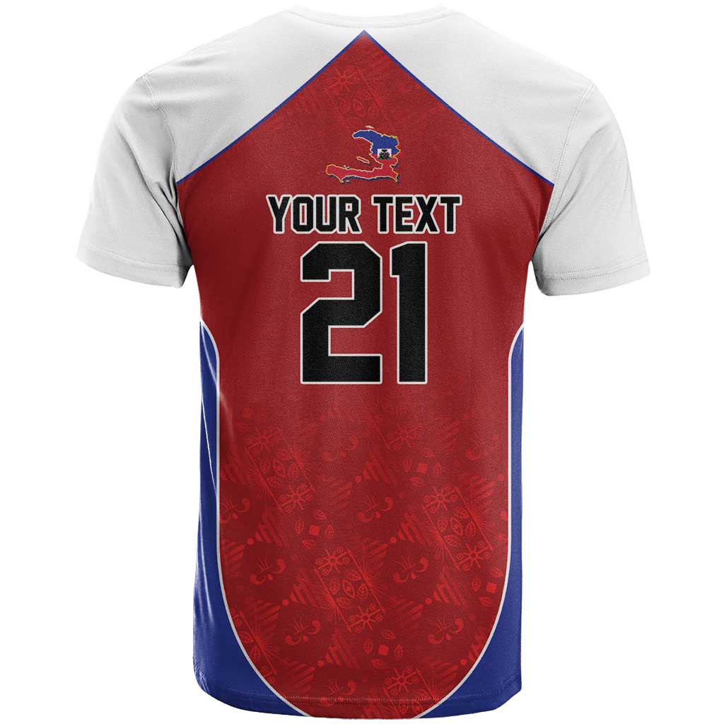 World Football 2026 Afro-Haiti Custom T-Shirt Together For Ayiti Red Style Graphic Tee