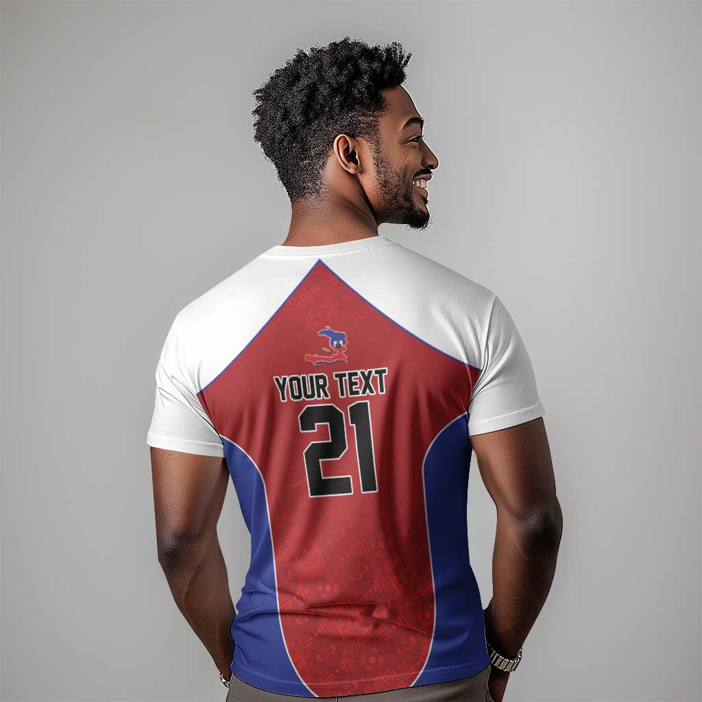 World Football 2026 Afro-Haiti Custom T-Shirt Together For Ayiti Red Style Graphic Tee